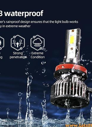 2шт автолампи h4 led 6000k автолампи світлодіодні автолампи авто лед лампи авто лампа лед світлодіодна дхо птф лампочки на авто
