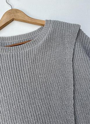 Удлиненный серый свитер 2xl-3xl 6