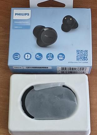 Навушники вакуумні бездротові philips tat1209bk