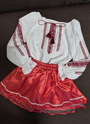 Вышиванка для девочки + юбка