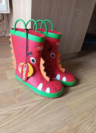 Резиновые сапоги chipmunks ziggy red
