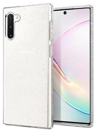 Чехол spigen для samsung galaxy note 10 liquid crystal glitter, crystal quartz (628cs27371) 4772359 2