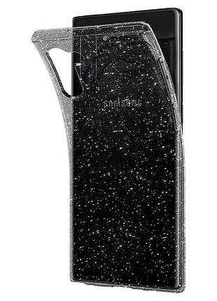 Чехол spigen для samsung galaxy note 10 liquid crystal glitter, crystal quartz (628cs27371) 4772359 4