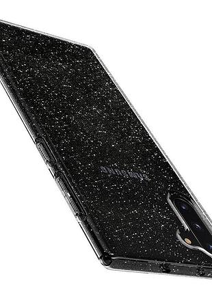 Чехол spigen для samsung galaxy note 10 liquid crystal glitter, crystal quartz (628cs27371) 4772359 5
