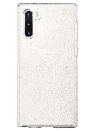 Чехол spigen для samsung galaxy note 10 liquid crystal glitter, crystal quartz (628cs27371) 4772359 7