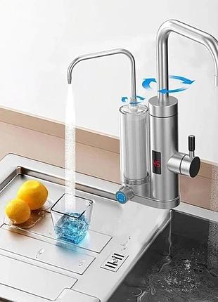 Миттєвий проточний водонагрівач з душем, водонагрівач із вбудованим краном, електричний змішувач води yu-84