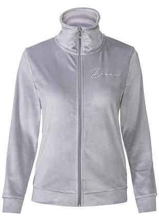 Толстовка велюровая для женщины esmara lycra® 417606 xs сиреневый