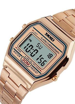 Классик часы скмей skmei 1123cg, оригинальные мужские часы, ретро часы retro vintage td-80