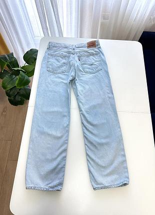 Блакитні джинси levi’s low pro straight 28 розміру прямого широкого крою