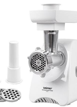 М'ясорубка електрична zelmer zmm5801p 2200 вт біла 5108560