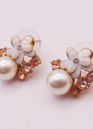 Серьги гвоздики цветы nb 132