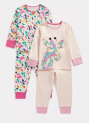 Новая пижама для девочки 116см, carter's, 5-6роков, костюм для девочки, кофта+брюки для девочки, хлопок