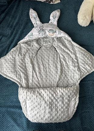 Конверт-кокон для новонародженого toysbaby 🐰🌿