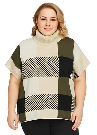 Женский свитер безрукавка one size разноцветный qianzhiou 913605-2