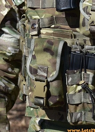 Закритий підсумок для гранат великобританія mk4 smoke molle mtp велкро фастекс молле мультикам multicam
