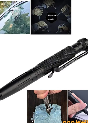 Шариковая ручка тактическая tactical defense pen алюминий стеклобой металл яварра для самообороны выживания