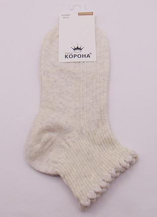 Женские носки eco cotton 36-41 светло-серые корона 5582