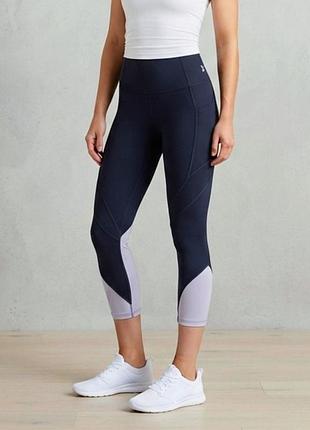 Женские спортивные леггинсы sweaty betty power с высокой посадкой плотные укороченные лосины с карманами