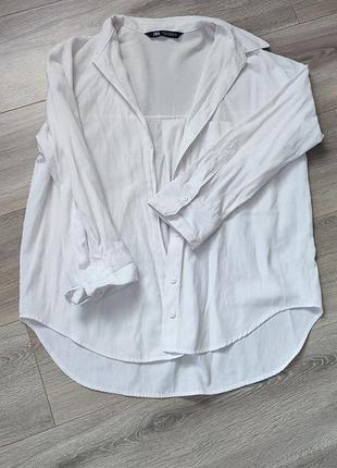 Біла сорочка рубашка zara