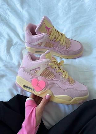 Жіночі кросівки nike jordan 4 retro iced carmine pearl pink