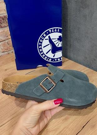 Сабо женские birkenstock/натуральная замша/биркеншток/