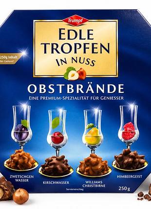 Edle tropfen цукерки в коробці асорті з ромом та джином rom & gin 250г