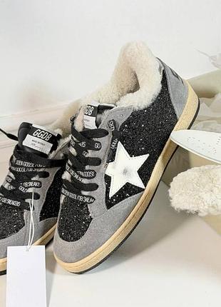 Кеди зимові теплі з хутром ggdg sneakers golden goose