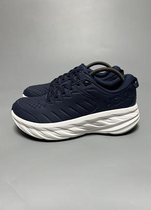 Шкіряні кросівки для комфортної ходьби та бігу hoka one one bondi sr 1110520 otrs оригінал