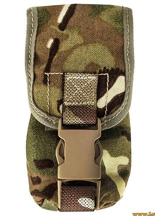 Закритий підсумок для гранат великобританія mk4 smoke molle mtp велкро фастекс молле мультикам multicam