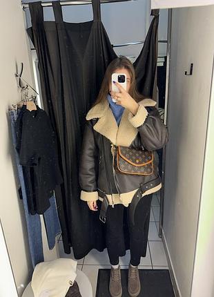 Дублянка zara шоколад беж