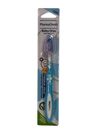 Зубна дитяча щітка pharmaclendy baby ventosa orso ultra delicato 7-12 років