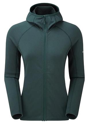 Кофта флисовая женская montane female protium hoodie deep forest