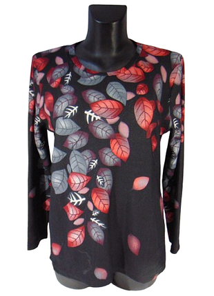 Женский джемпер 2xl-3xl черный rbossi 1176