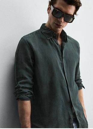 Лляна сорочка zara 4