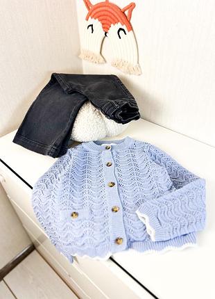 Вʼязаний кардиган h&m 4-6р 2