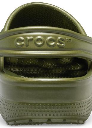 Кроксы crocs classic clog 10001-309 olive 3