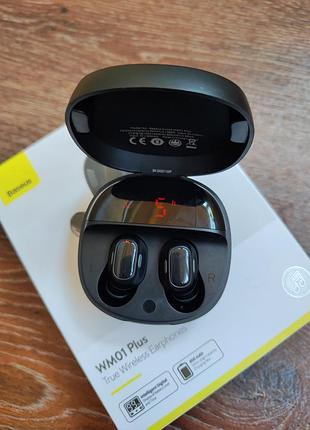 Беспроводные наушники baseus wm01 plus tws