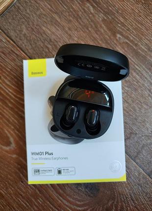Бездротові навушники baseus wm01 plus tws 5
