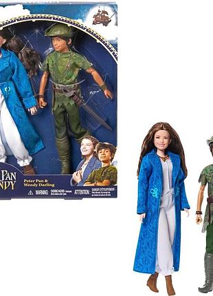 Набор кукол питер пен и венди по фильму дисней disney movie peter pan & wendy mattel hny36 оригинал