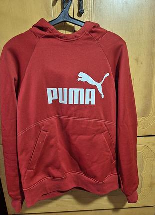 Красный худи puma с логотипом (l / vintage)