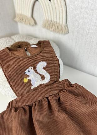 Вельветовий сарафан 12-18м 3