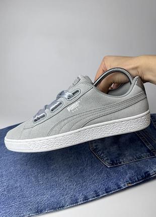 Жіночі кеди puma suede натуральна замша
