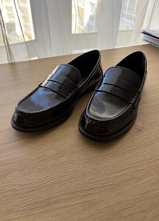 Коричневі лофери massimo dutti, розмір 37