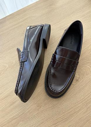 Коричневі лофери massimo dutti, розмір 37 3