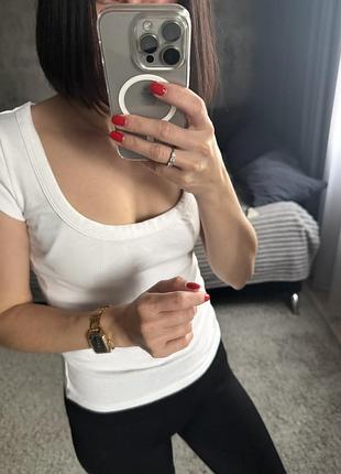 Біла майка zara s
