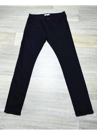 Мужские чёрные джинсы topman , размер 36/34 stretch skinny .