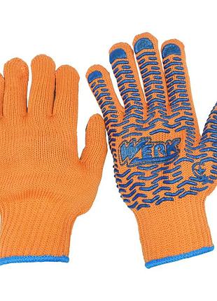 Перчатки рабочие werk we2164 xl оранжевые 5233886