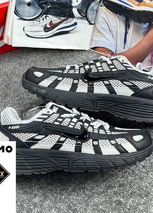 Жіночі кросівки nike p-6000 black grey gore tex термо