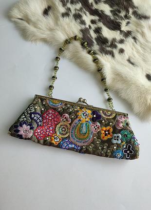 Клатч винтаж с вышивкой