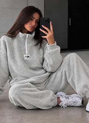 🔥зустрічай топову модель 🔥
 теплий костюм із polar fleece 🤎
